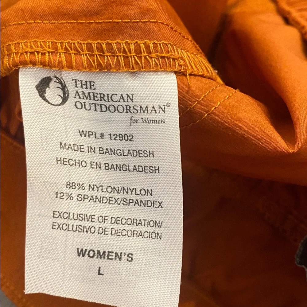 The American Outsdoorsman Nylon Gorpcore Terracotta Curved Hem Shorts SP22 LARGE - Picture 8 of 12